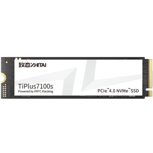 YMTC (ZhiTai) ZTSS2CB08D5EMC-S00 YMTC ZhiTai TiPlus7100s SSD 1TB M.2 2280 YMTC Xtacking 4.0 TLC Chip PCle Gen 4 X 4.0 NVMe 4.0 7400MB/s 6900MB/s R/W 600 TBW 5Y warranty