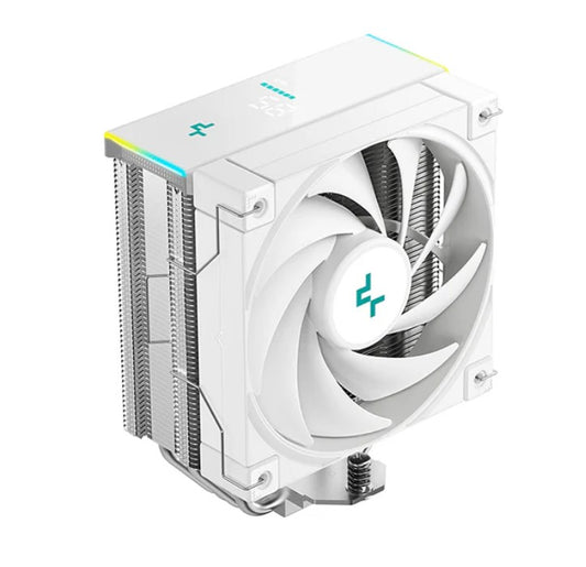 DEEPCOOL R-AK400-WHADMN-GJD DeepCool AK400 DIGITAL SE WH CPU Cooler, Status Display, ARGB LED Strips, 4x Heat Pipe Intel LGA1851/1700/1200/1151/1150/1155 /AM5/AM4
