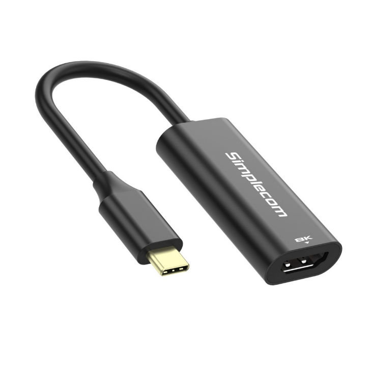 Simplecom DA105 Simplecom DA105 USB-C to HDMI 2.1 Adapter 8K@60hz Converts a USB-C port to a HDMI output Compatible with smartphone or laptop with DisplayPort Alterna