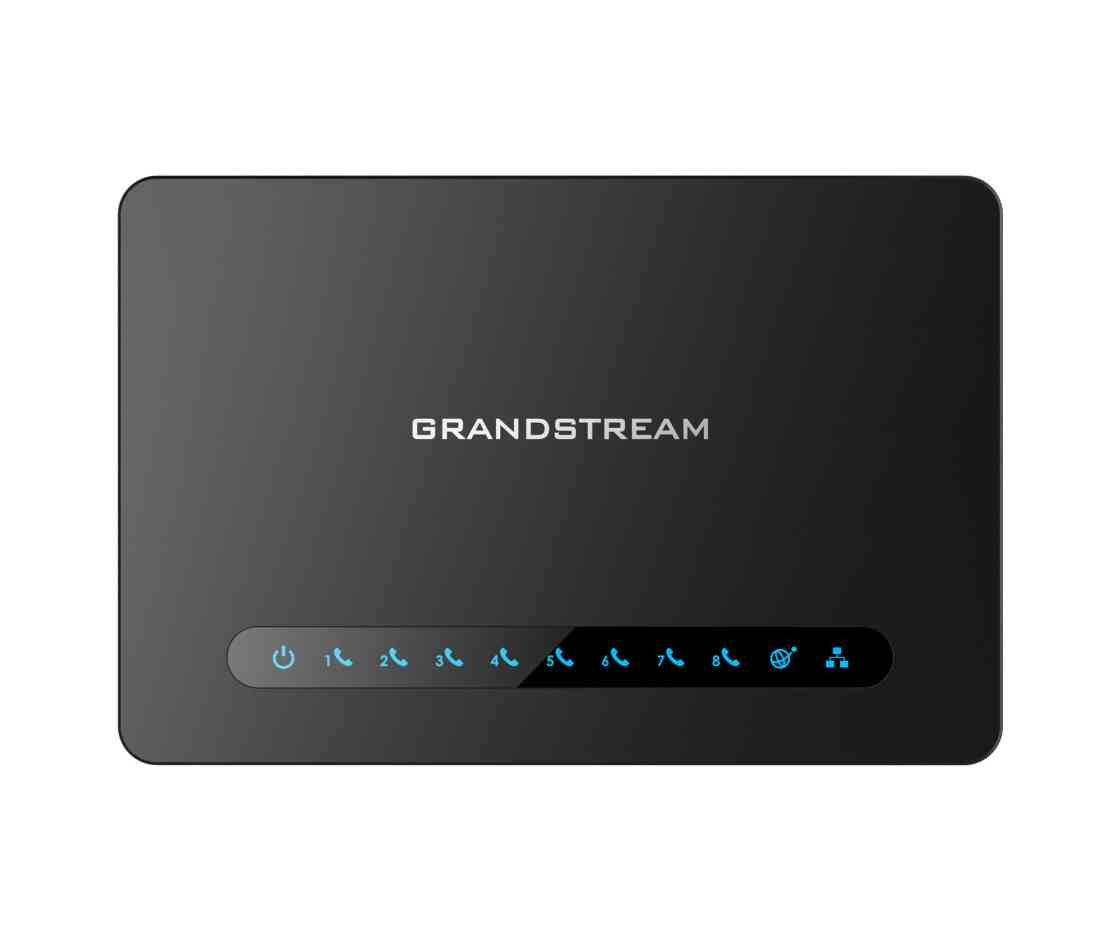 Grandstream HT818 Grandstream HT818 FXS ATA, 8 Port Voip Gateway, Dual GbE Network, Supports 2 SIP profiles and 8 FXS ports, Supports T.38 Fax for reliable Fax-ove