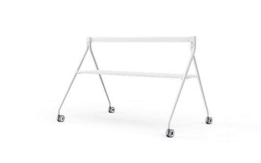 Yealink MB-FLOORSTAND-860T-W Yealink Floorstand for MeetingBoard 86' with Tray,Perfect fit for Yealink MeetingBoard 86',Wheeled for easy transport Stable, White, EOS