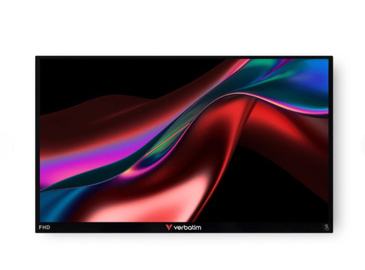 Verbatim 49592 Verbatim 15.6' IPS USB-C Touch Full HD 1920 x 1080, 10 Point Touch, - Tilt, Speaker, Earphone, VESA 50mm x 50mm Business Ultra Portable IOS Monitor