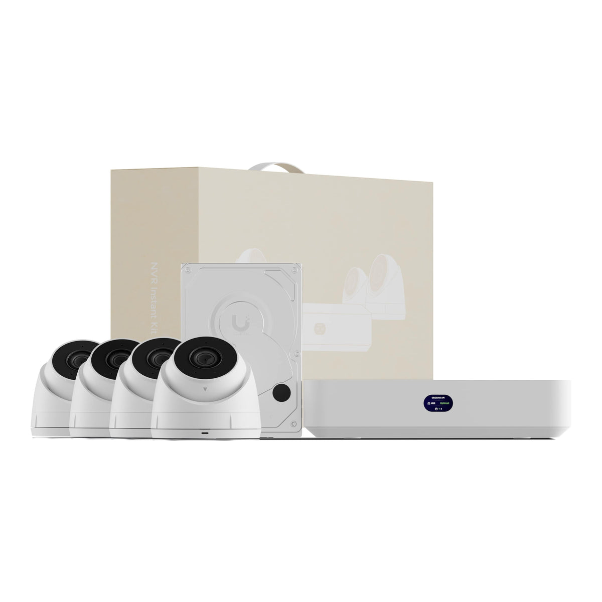 Ubiquiti UNVR-Instant-Kit Ubiquiti Network Video Recorder Instant Kit, Compact UniFi Protect NVR Kit, (1)UniFi Protect NVR Instant, (4)G5 Turret Ultra Cam(1)1TB HDD, Fast Setup