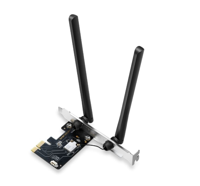 TP-LINK MA86XE Mercusys MA86XE AXE5400 Wi-Fi 6E Bluetooth 5.2 PCIe Adapter, 2402Mbps @6GHz,2402Mbps @5GHz, 574Mbps@2.4GHz