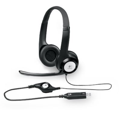 Logitech 981-000485 Logitech H390 USB Headset Adjustable,USB,2 Years Noise Cancelling Micophone Headphones In-line Audio Controls