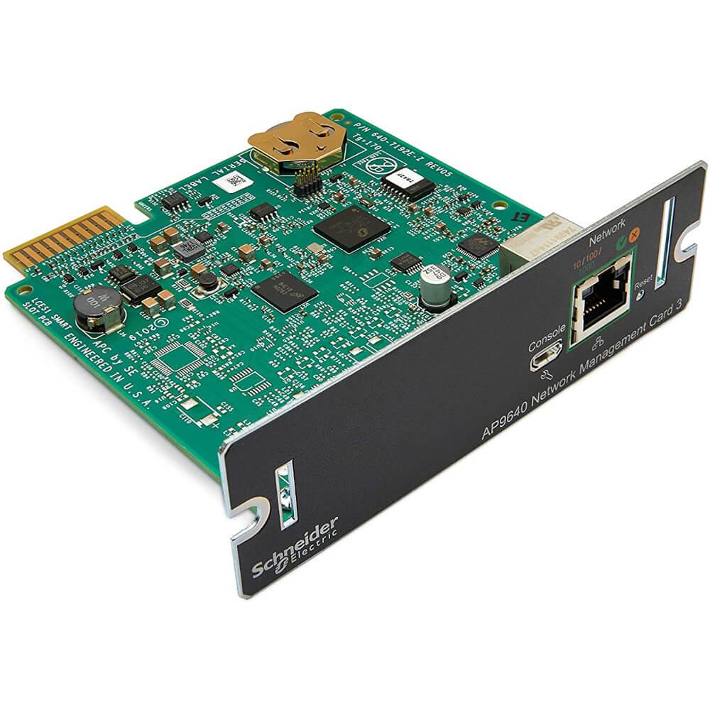 APC AP9640 APC Network Management Card 3, Suitable For Smart-UPS with a SmartSlot or SUM, SURTA, SURTD, SMT, SMX & SRT Series